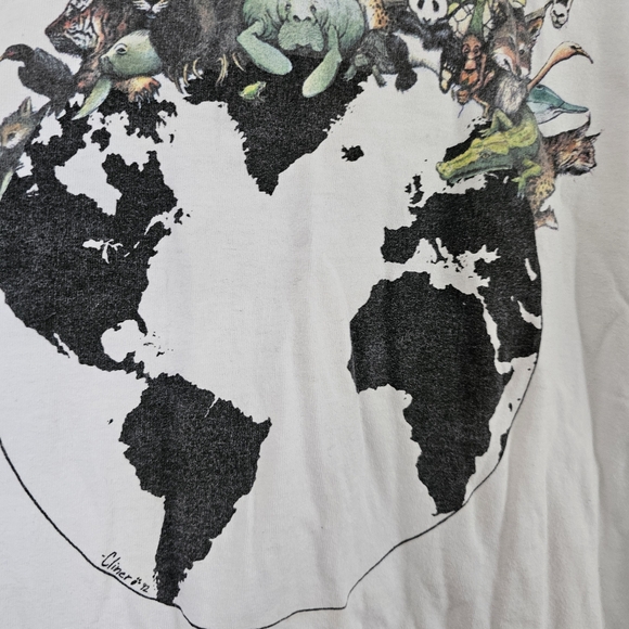 Vintage 1992 single stitch human i tees tshirt animal welfare rights zoo Size XL - Picture 3 of 10